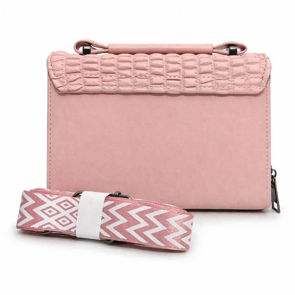 Mist Quilted Crossbody (Pink)